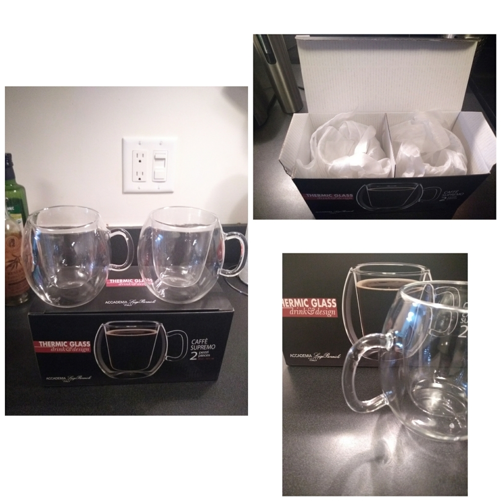 Luigi Bormioli Espresso mug set NIB/NWT